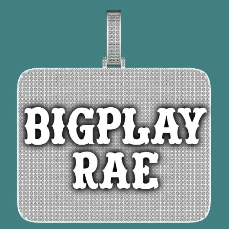 CUSTOM LETTER NECKLACE 3D BIG SQUARE sold by The GUU Shop