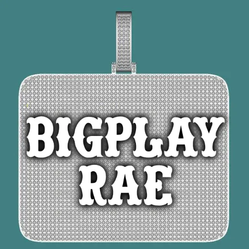 CUSTOM LETTER NECKLACE 3D BIG SQUARE sold by The GUU Shop