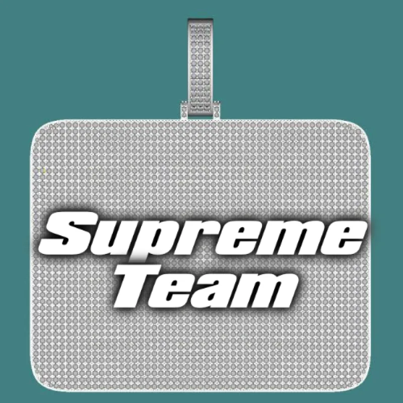 CUSTOM LETTER NECKLACE 3D BIG SQUARE sold by The GUU Shop