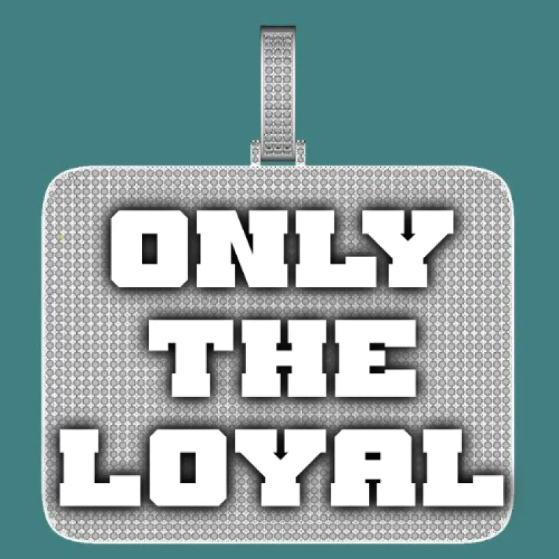 CUSTOM LETTER NECKLACE 3D BIG SQUARE sold by The GUU Shop