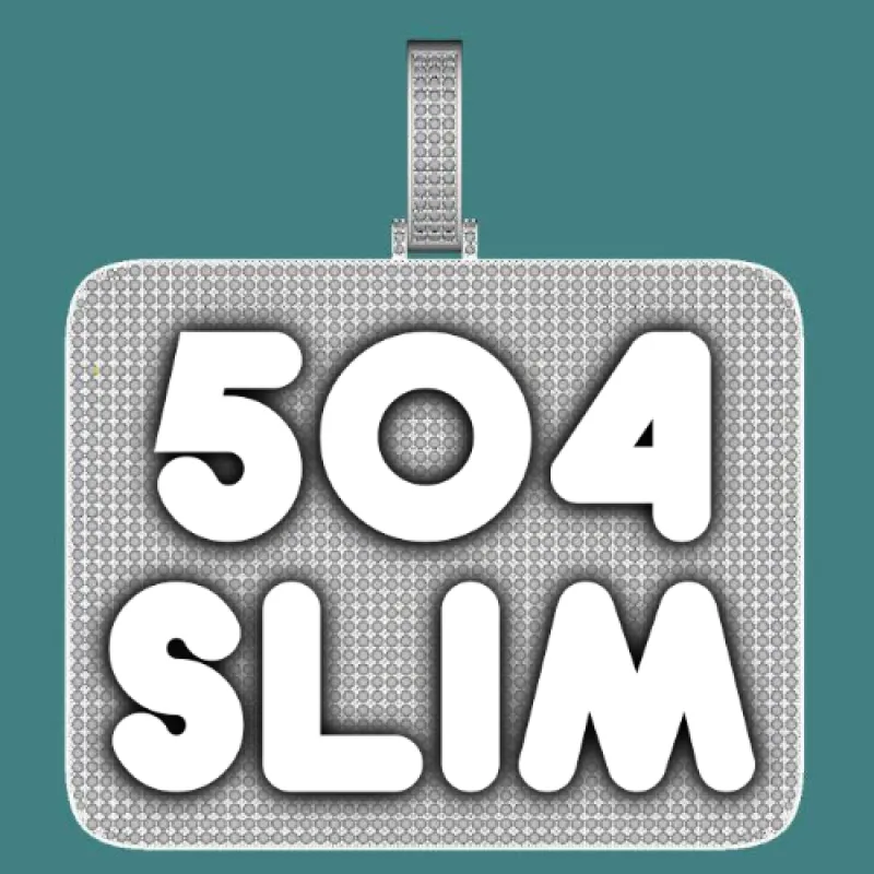 CUSTOM LETTER NECKLACE 3D BIG SQUARE sold by The GUU Shop