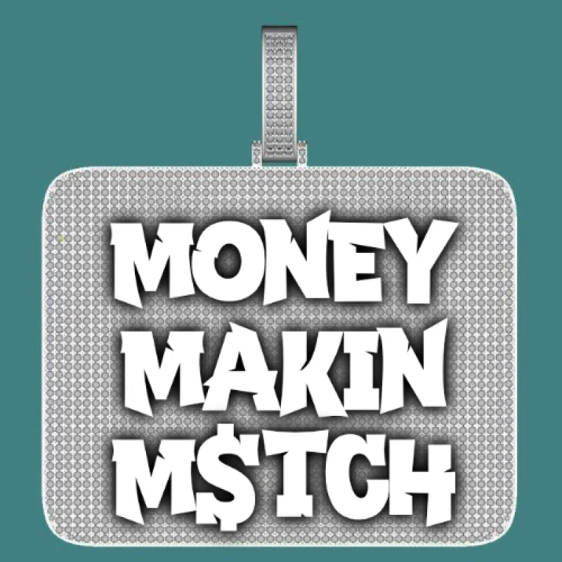 CUSTOM LETTER NECKLACE 3D BIG SQUARE sold by The GUU Shop