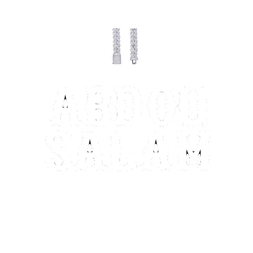 Custom Letters Freibeuter Font Necklace sold by The GUU Shop