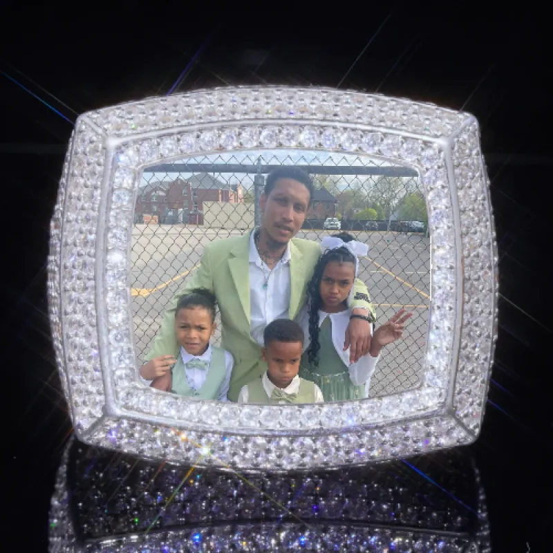 3D CUSTOM PICTURE ICED RING sold by The GUU Shop