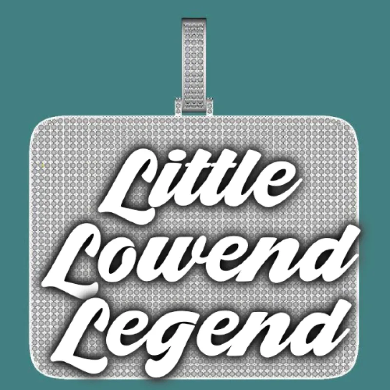 CUSTOM LETTER NECKLACE 3D BIG SQUARE sold by The GUU Shop