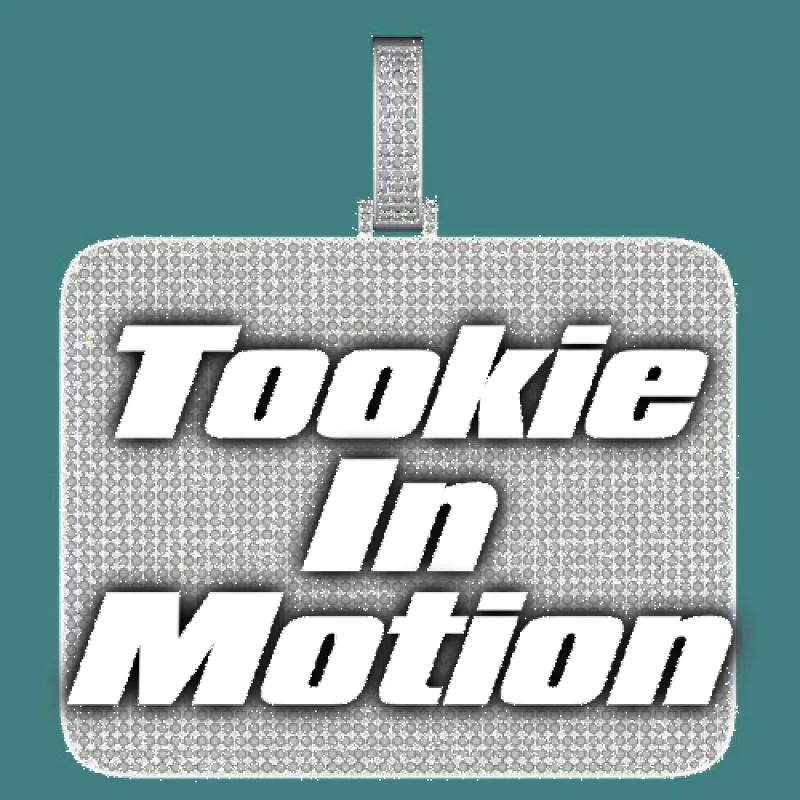 CUSTOM LETTER NECKLACE 3D BIG SQUARE sold by The GUU Shop