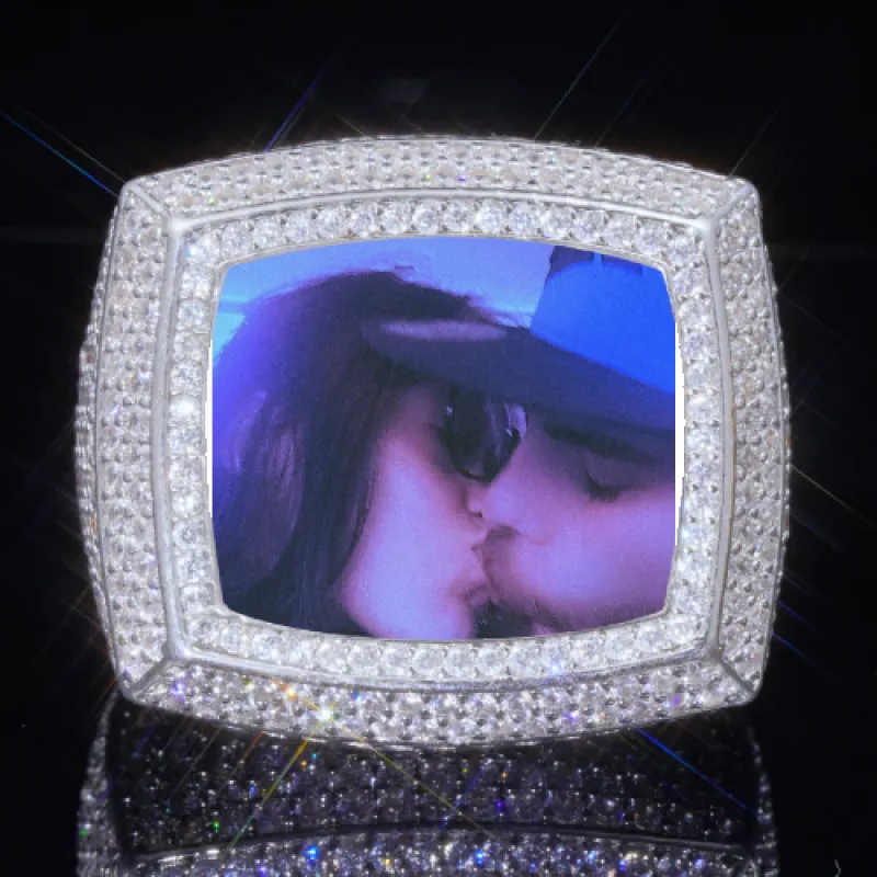 3D CUSTOM PICTURE ICED RING sold by The GUU Shop