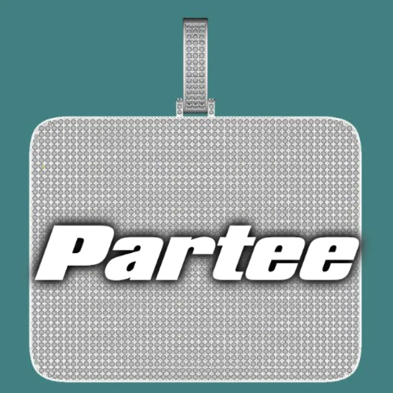 CUSTOM LETTER NECKLACE 3D BIG SQUARE sold by The GUU Shop