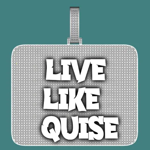 CUSTOM LETTER NECKLACE 3D BIG SQUARE sold by The GUU Shop