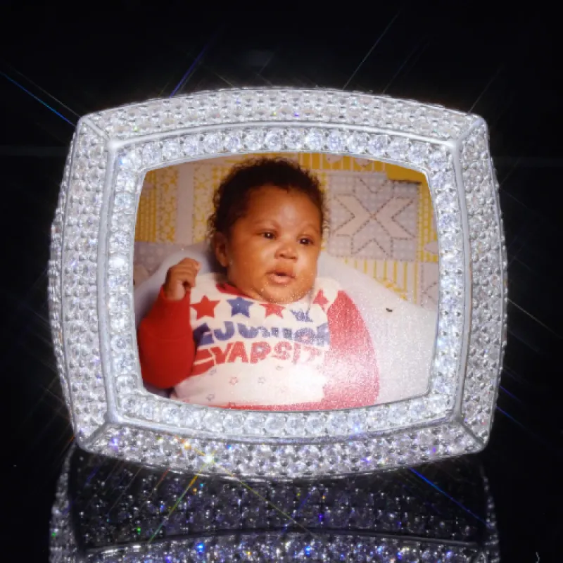 3D CUSTOM PICTURE ICED RING sold by The GUU Shop