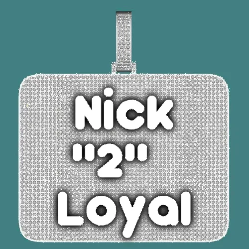 CUSTOM LETTER NECKLACE 3D BIG SQUARE sold by The GUU Shop