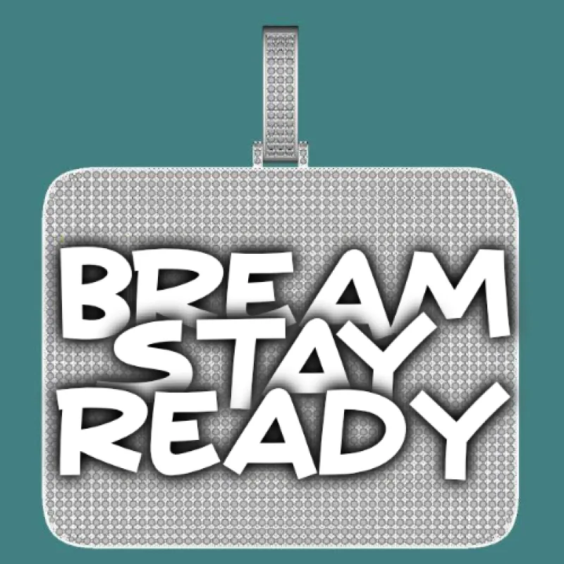 CUSTOM LETTER NECKLACE 3D BIG SQUARE sold by The GUU Shop