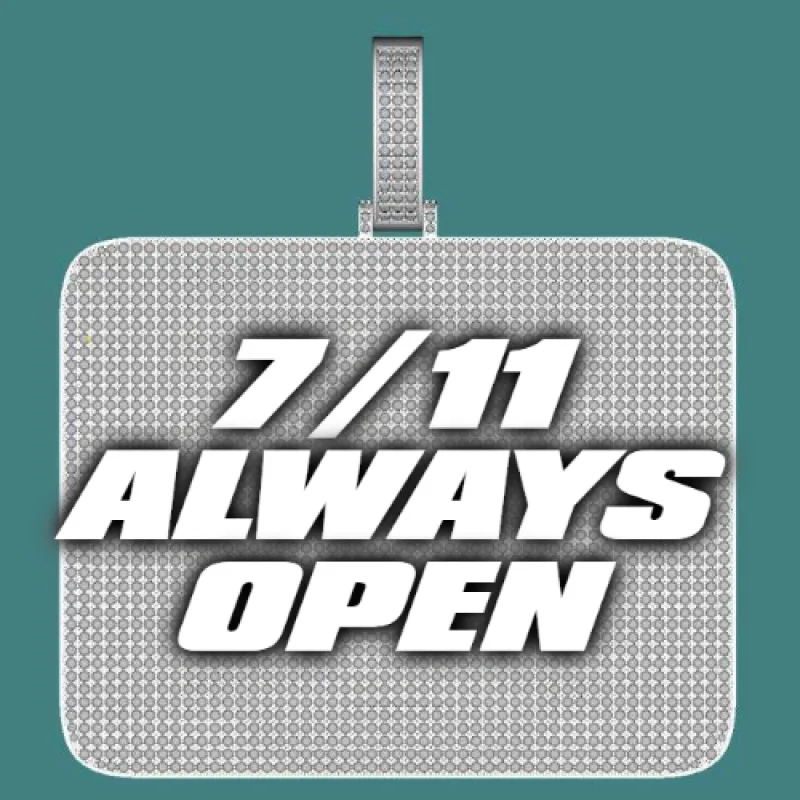 CUSTOM LETTER NECKLACE 3D BIG SQUARE sold by The GUU Shop