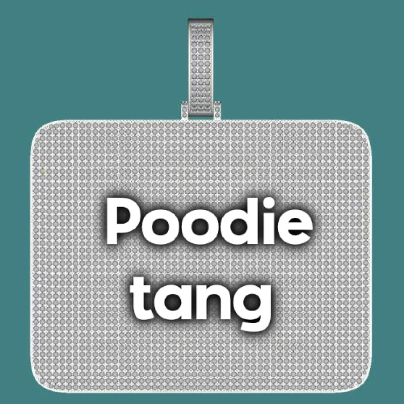 CUSTOM LETTER NECKLACE 3D BIG SQUARE sold by The GUU Shop