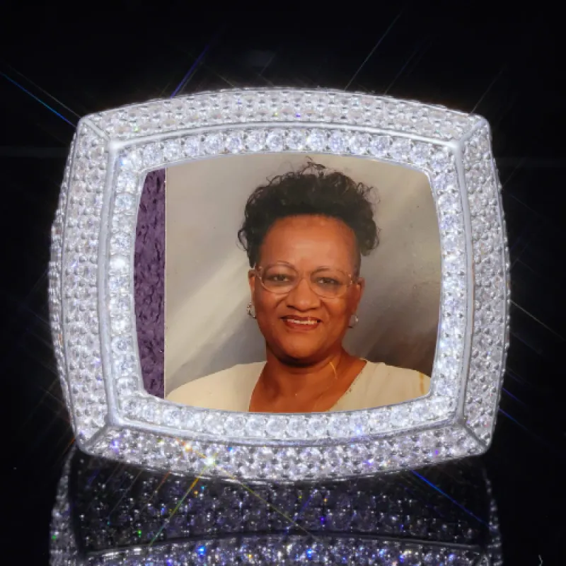 3D CUSTOM PICTURE ICED RING sold by The GUU Shop