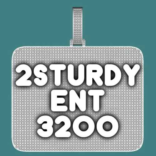 CUSTOM LETTER NECKLACE 3D BIG SQUARE sold by The GUU Shop