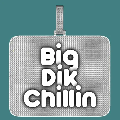 CUSTOM LETTER NECKLACE 3D BIG SQUARE sold by The GUU Shop