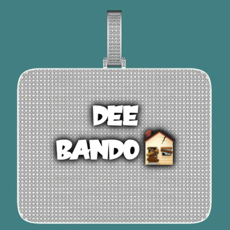 CUSTOM LETTER NECKLACE 3D BIG SQUARE sold by The GUU Shop