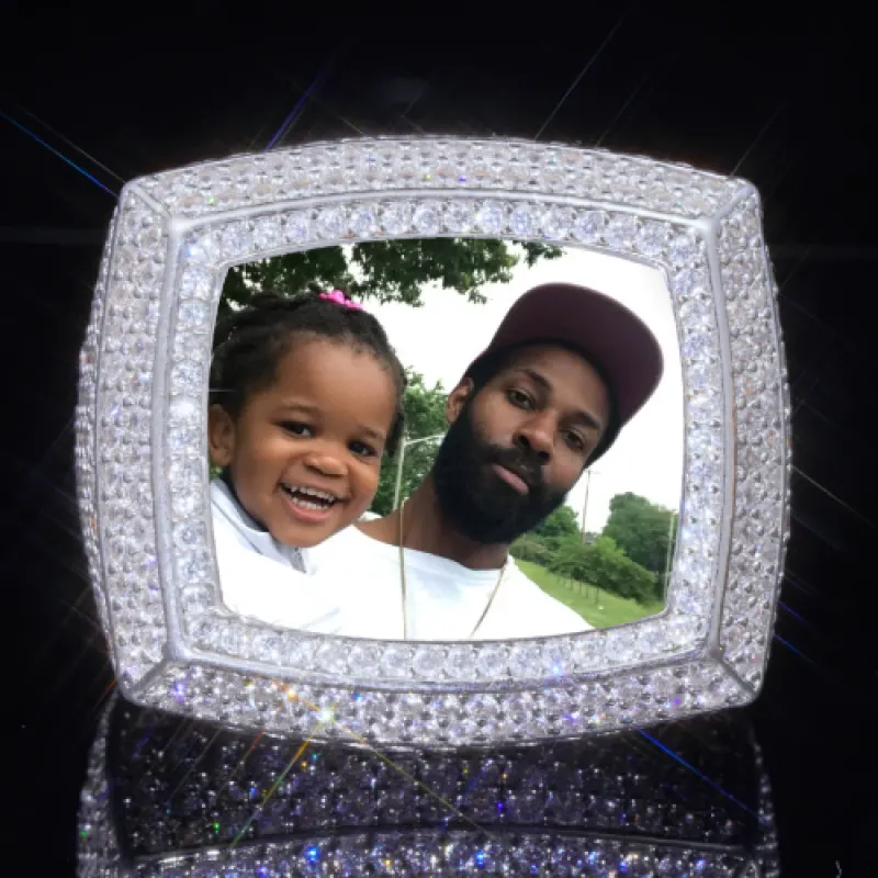 3D CUSTOM PICTURE ICED RING sold by The GUU Shop