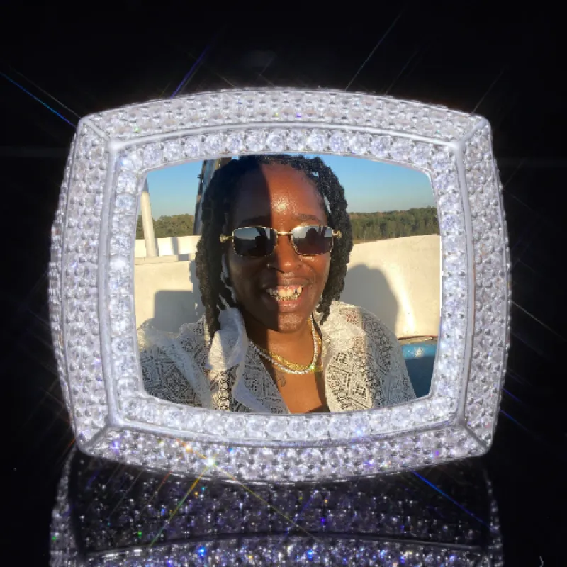 3D CUSTOM PICTURE ICED RING sold by The GUU Shop