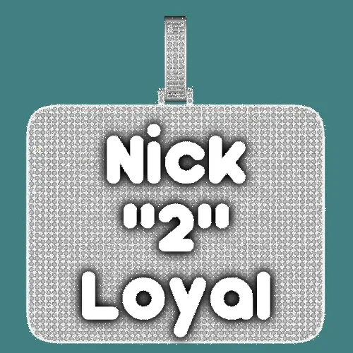 CUSTOM LETTER NECKLACE 3D BIG SQUARE sold by The GUU Shop