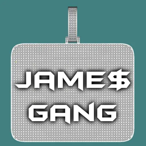 CUSTOM LETTER NECKLACE 3D BIG SQUARE sold by The GUU Shop