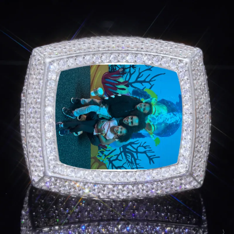 3D CUSTOM PICTURE ICED RING sold by The GUU Shop