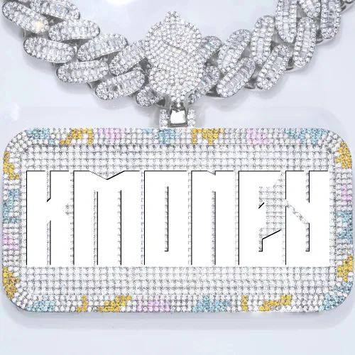 CUSTOM LETTER NECKLACE 3D COLORFUL SQUARE sold by The GUU Shop