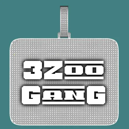 CUSTOM LETTER NECKLACE 3D BIG SQUARE sold by The GUU Shop