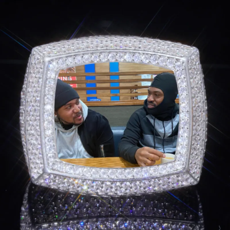 3D CUSTOM PICTURE ICED RING sold by The GUU Shop