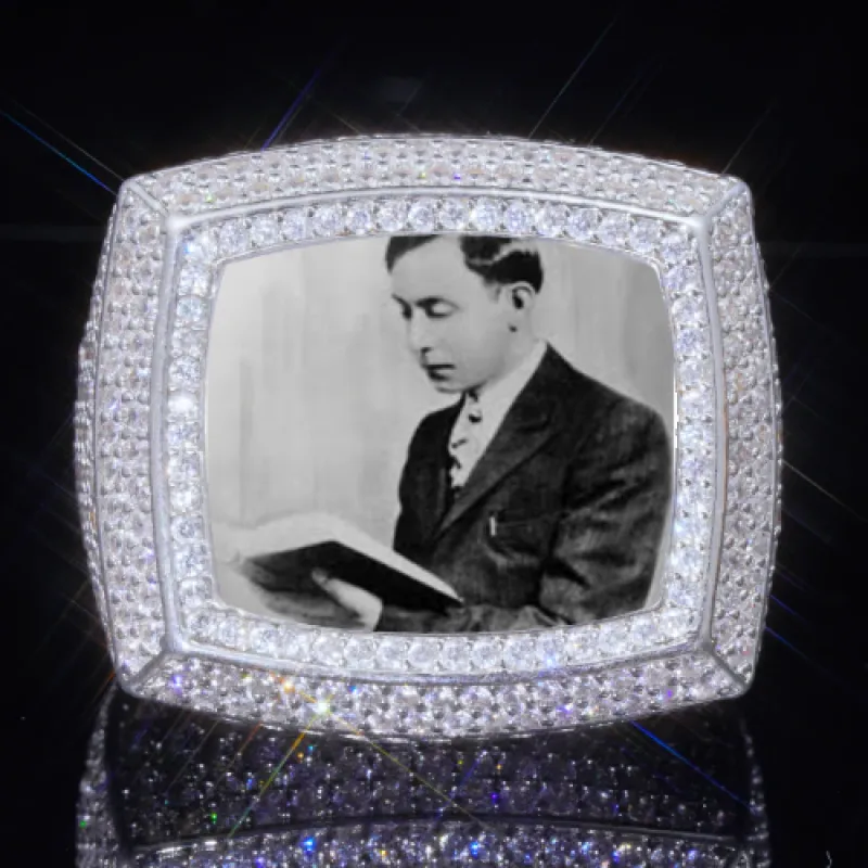 3D CUSTOM PICTURE ICED RING sold by The GUU Shop