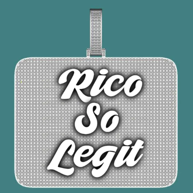 CUSTOM LETTER NECKLACE 3D BIG SQUARE sold by The GUU Shop