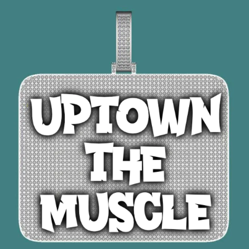 CUSTOM LETTER NECKLACE 3D BIG SQUARE sold by The GUU Shop