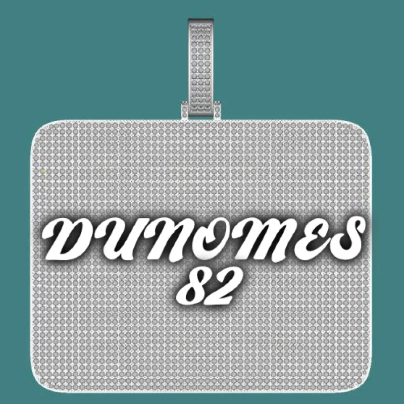 CUSTOM LETTER NECKLACE 3D BIG SQUARE sold by The GUU Shop