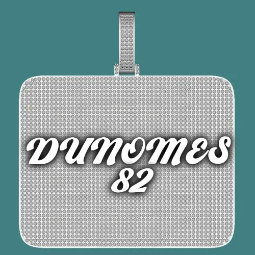 CUSTOM LETTER NECKLACE 3D BIG SQUARE sold by The GUU Shop