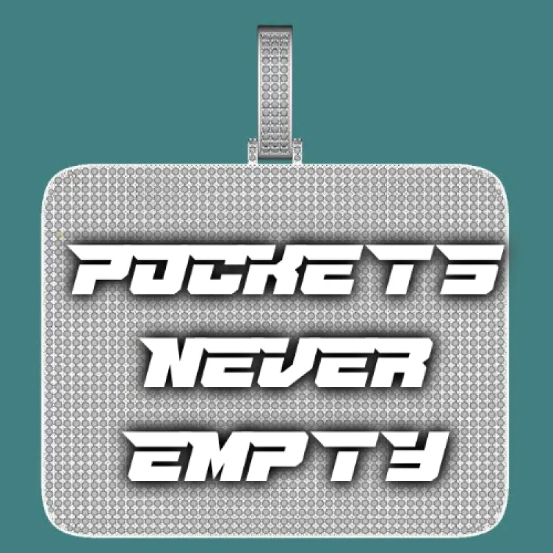 CUSTOM LETTER NECKLACE 3D BIG SQUARE sold by The GUU Shop