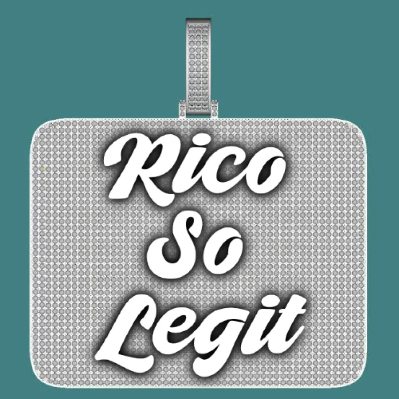 CUSTOM LETTER NECKLACE 3D BIG SQUARE sold by The GUU Shop