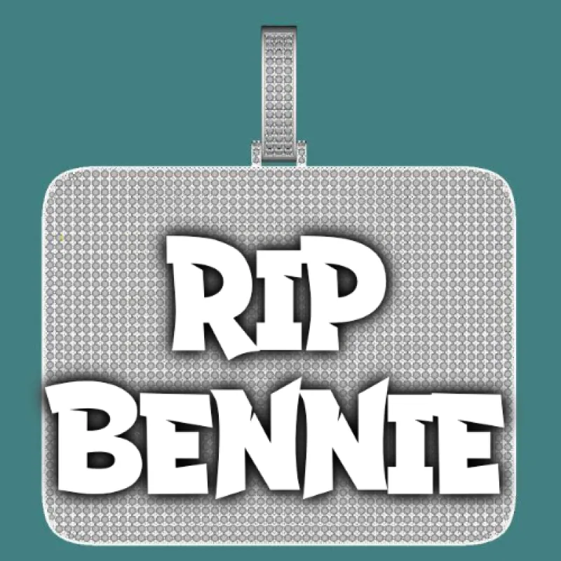 CUSTOM LETTER NECKLACE 3D BIG SQUARE sold by The GUU Shop