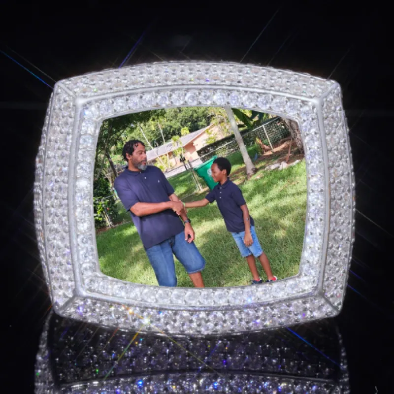3D CUSTOM PICTURE ICED RING sold by The GUU Shop