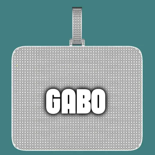 CUSTOM LETTER NECKLACE 3D BIG SQUARE sold by The GUU Shop