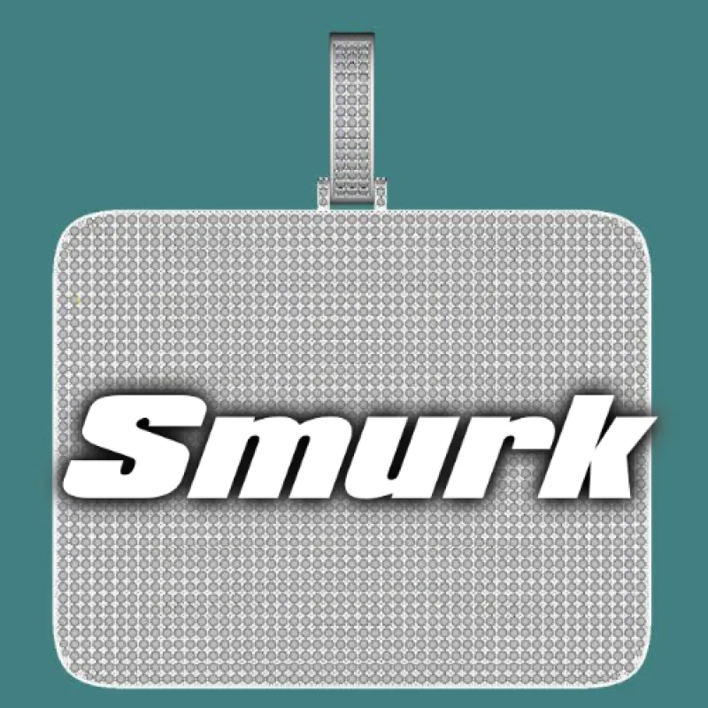 CUSTOM LETTER NECKLACE 3D BIG SQUARE sold by The GUU Shop