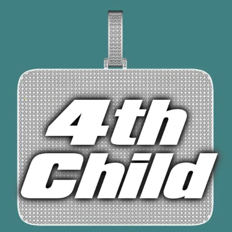 CUSTOM LETTER NECKLACE 3D BIG SQUARE sold by The GUU Shop