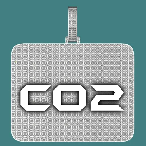 CUSTOM LETTER NECKLACE 3D BIG SQUARE sold by The GUU Shop