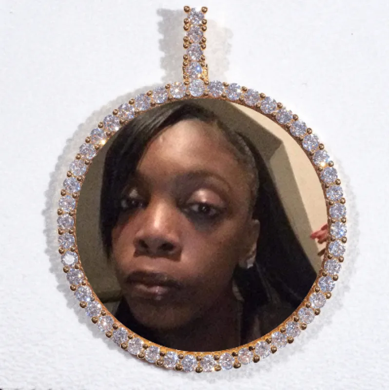 LARGE 3D CIRCLE CUSTOM PICTURE PENDANT sold by The GUU Shop