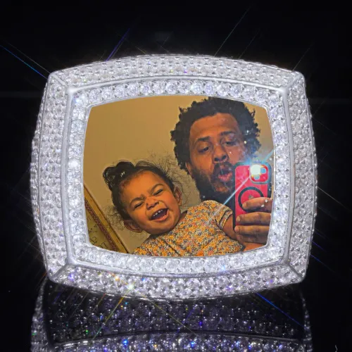 3D CUSTOM PICTURE ICED RING sold by The GUU Shop