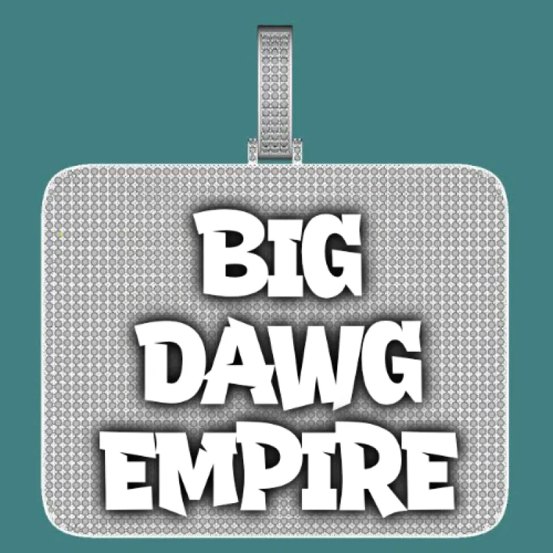 CUSTOM LETTER NECKLACE 3D BIG SQUARE sold by The GUU Shop