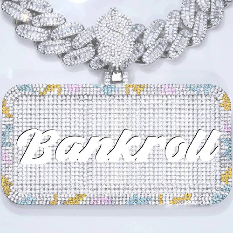 CUSTOM LETTER NECKLACE 3D COLORFUL SQUARE sold by The GUU Shop