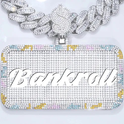 CUSTOM LETTER NECKLACE 3D COLORFUL SQUARE sold by The GUU Shop