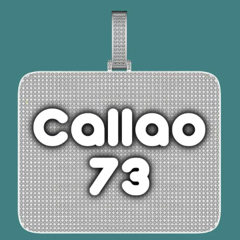 CUSTOM LETTER NECKLACE 3D BIG SQUARE sold by The GUU Shop