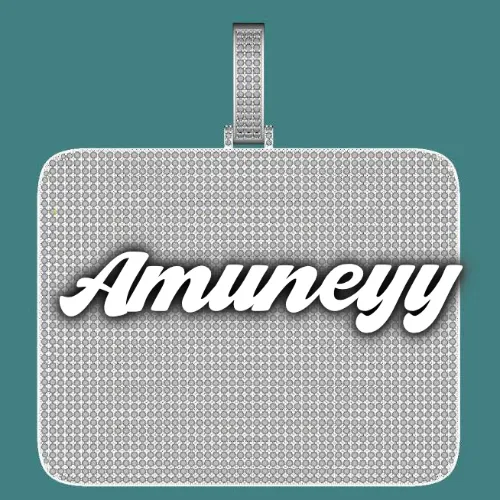 CUSTOM LETTER NECKLACE 3D BIG SQUARE sold by The GUU Shop